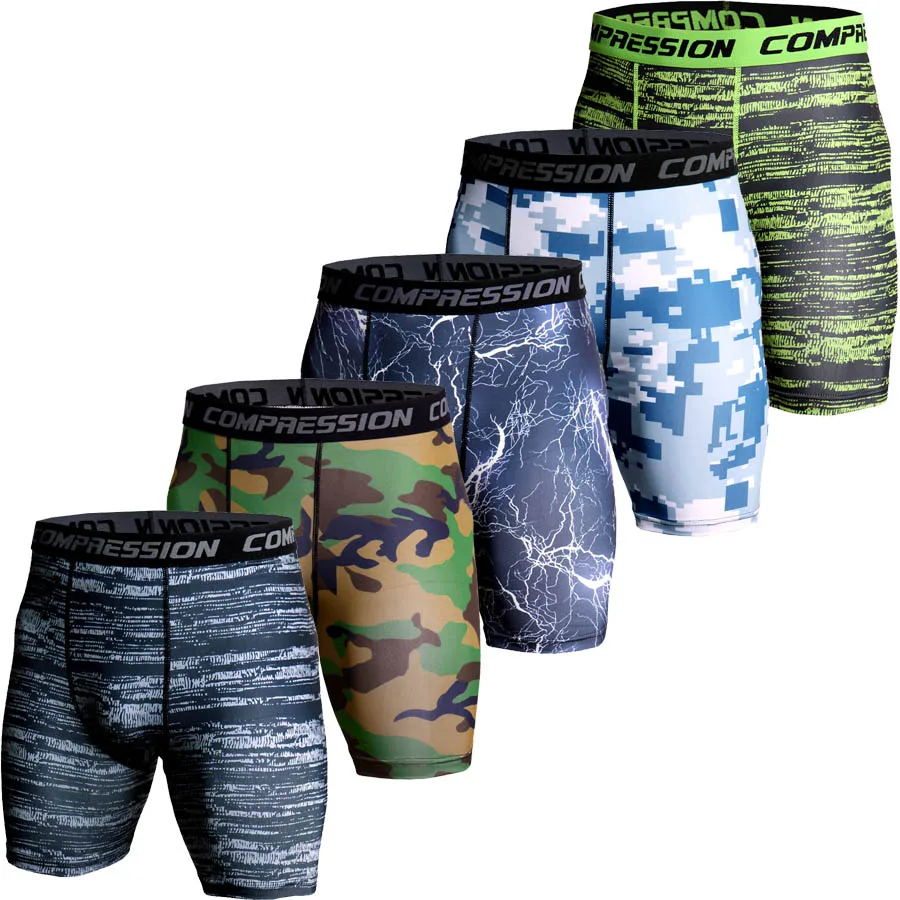 Camouflage Bodybuilding Tights Short Sportswear Running